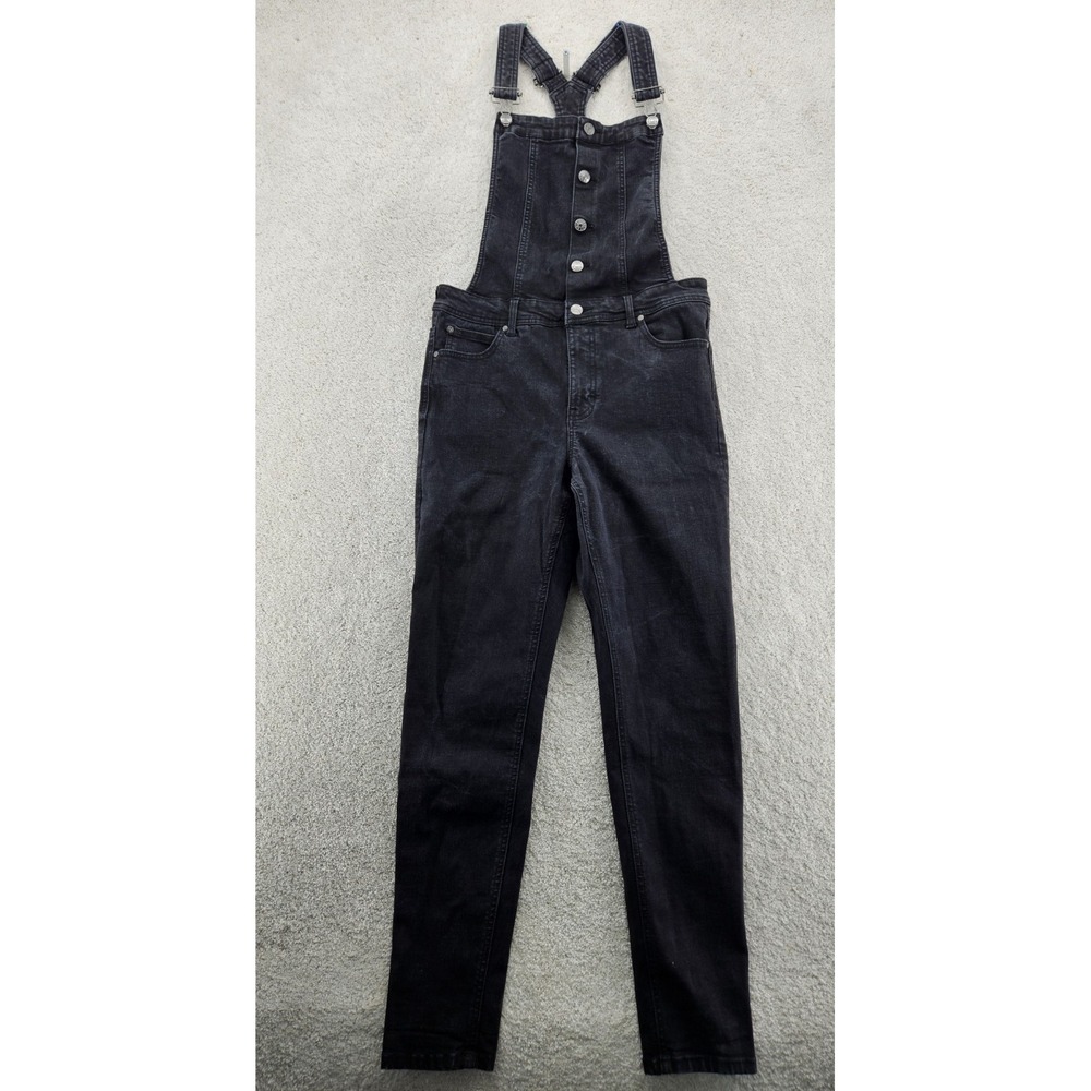 Celebrity Pink Women's Blue Jean Overalls Size L Denim, Dark skinny